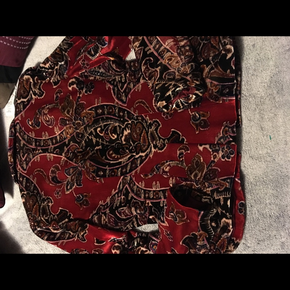 3/$25 Kay Unger suede blazer size 8 - Picture 4 of 6